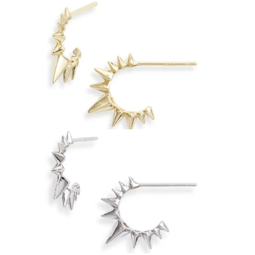 Melinda Maria Gabriella's Little Sister Gold and Silver Earrings Set
